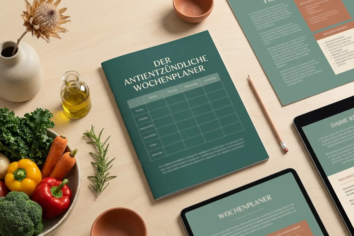 Der antientzündliche Wochenplaner mit Rezeptkarten und Einkaufslisten