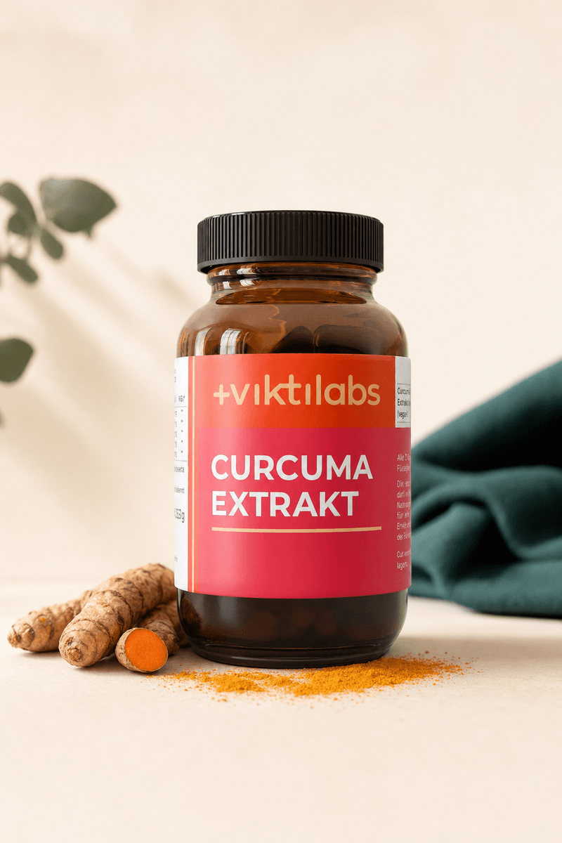 Viktilabs Curcuma-Komplex mit Piperin – hochbioverfügbares Curcumin
