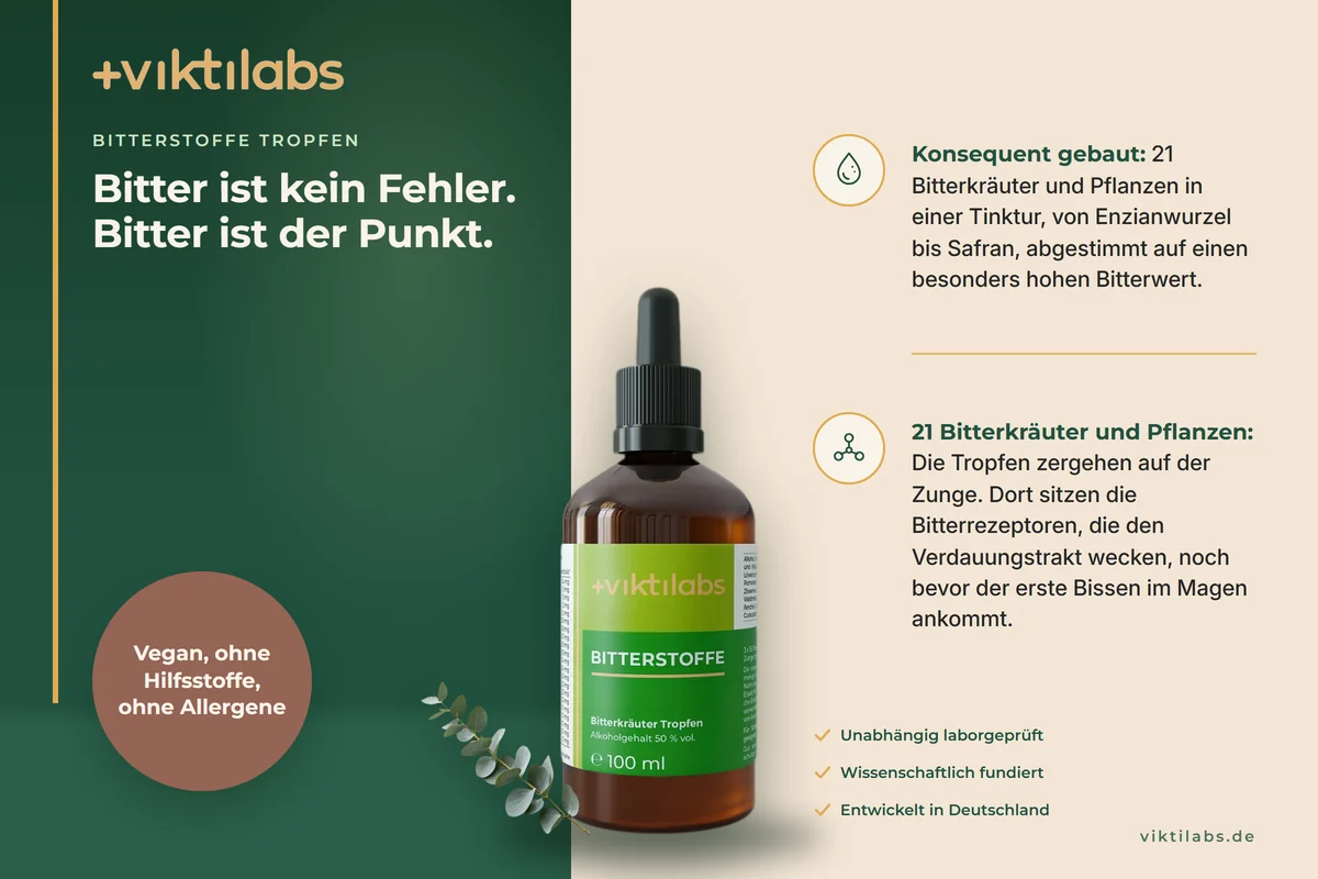 Anzeige: Viktilabs Bitterstoffe Tropfen
