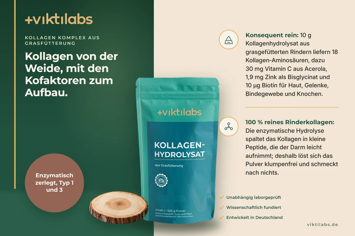 Anzeige: Viktilabs Kollagen Komplex, 500-g-Beutel